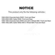 Load image into Gallery viewer, Front Rear Disc Brake Rotors Ceramic Pad Drum Kit For Chevrolet Astro GMC Safari