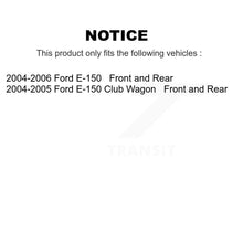 Load image into Gallery viewer, Front Rear Disc Brake Rotor Hub Ceramic Pad &amp; Drum Kit For Ford E-150 Club Wagon