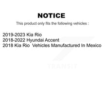 Load image into Gallery viewer, Front Rear Disc Brake Rotors And Ceramic Pads Kit For Hyundai Accent Kia Rio