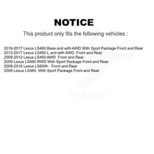 Load image into Gallery viewer, Front Rear Disc Brake Rotors And Ceramic Pads Kit (6Pc) For Lexus LS460 LS600h