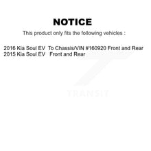 Load image into Gallery viewer, Front Rear Disc Brake Rotors And Ceramic Pads Kit For Kia Soul EV