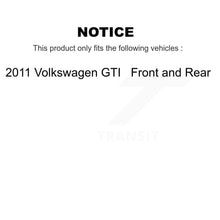 Charger l&#39;image dans la galerie, [Front+Rear] 2011 Volkswagen GTI Premium OE Brake Rotors &amp; Ceramic Pads Kit For Max Braking