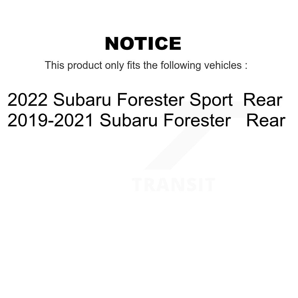 Rear Disc Brake Rotors And Ceramic Pads Kit For Subaru Forester