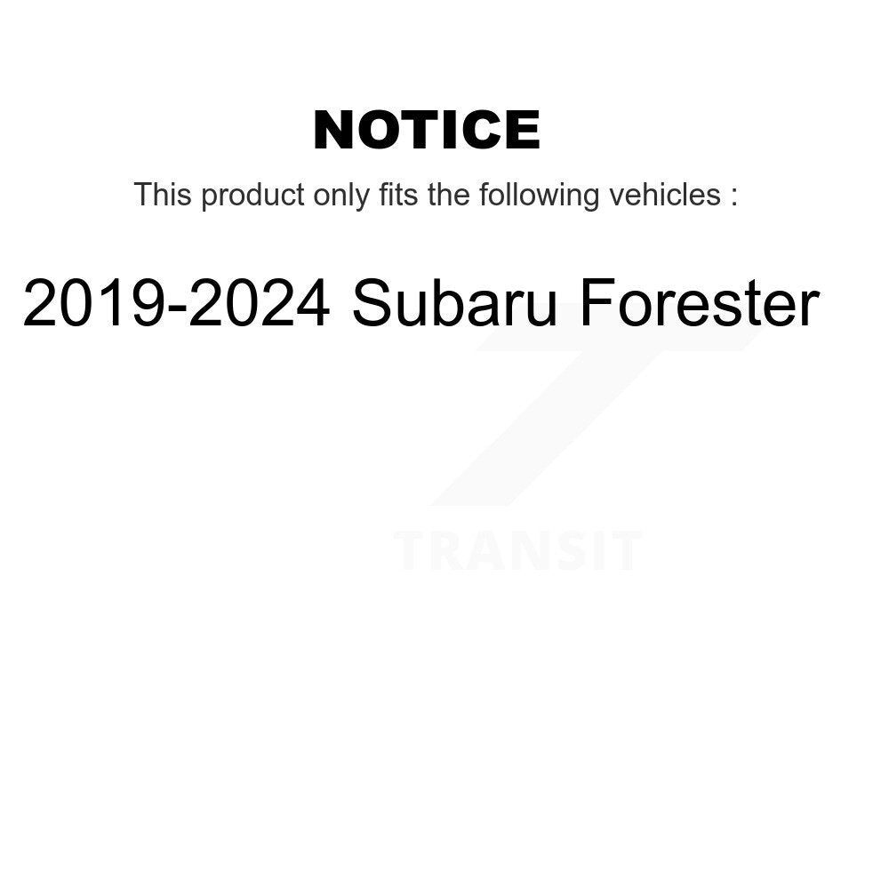 Rear Disc Brake Rotors And Ceramic Pads Kit For Subaru Forester