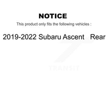 Load image into Gallery viewer, Rear Disc Brake Rotors And Ceramic Pads Kit For 2019-2022 Subaru Ascent