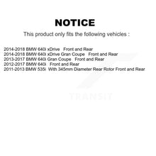 Charger l'image dans la galerie, Front Rear Disc Brake Rotors Ceramic Pad Kit For BMW 535i 640i Gran Coupe xDrive