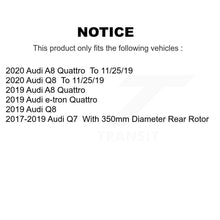 Load image into Gallery viewer, Rear Brake Rotors Ceramic Pad Kit For Audi Q7 Q8 With 375mm Diameter Front Rotor