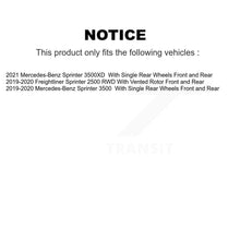 Charger l'image dans la galerie, Front Rear Disc Brake Rotor Ceramic Pad Kit For Mercedes-Benz Sprinter 3500 2500