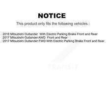 Charger l'image dans la galerie, Front Rear Disc Brake Rotors And Ceramic Pads Kit For Mitsubishi Outlander