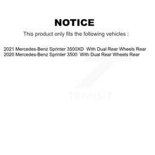 Charger l&#39;image dans la galerie, Rear Disc Brake Rotor And Ceramic Pad Kit For Mercedes-Benz Sprinter 3500 3500XD