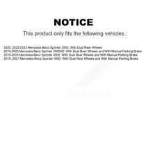 Load image into Gallery viewer, Rear Disc Brake Rotor And Ceramic Pad Kit For Mercedes-Benz Sprinter 3500 3500XD