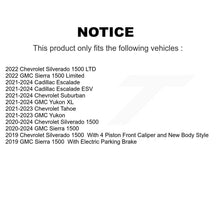 Charger l'image dans la galerie, Rear Brake Rotor &amp; Ceramic Pad Kit For Chevrolet Silverado 1500 GMC Sierra Tahoe