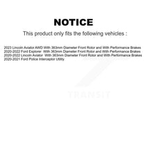 Load image into Gallery viewer, Front Disc Brake Rotors Ceramic Pad Kit For Ford Explorer Lincoln Aviator Police