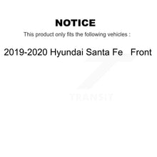 Charger l&#39;image dans la galerie, Front Disc Brake Rotors And Ceramic Pads Kit For 2019-2020 Hyundai Santa Fe