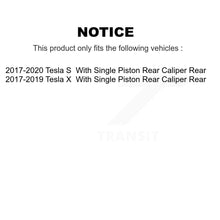 Charger l&#39;image dans la galerie, Rear Brake Rotor &amp; Ceramic Pad Kit For Tesla S X With Single Piston Caliper