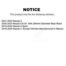 Load image into Gallery viewer, Rear Disc Brake Rotors And Ceramic Pads Kit For Mazda 3 CX-30