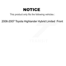 Charger l&#39;image dans la galerie, Front Brake Rotor Ceramic Pad Kit For 2006-2007 Toyota Highlander Hybrid Limited