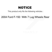 Load image into Gallery viewer, Rear Disc Brake Rotors And Ceramic Pad Kit For 2004 Ford F-150 With 7 Lug Wheels