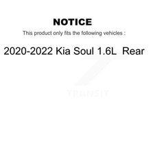 Charger l&#39;image dans la galerie, Rear Disc Brake Rotors And Ceramic Pads Kit For 2020-2022 Kia Soul 1.6L