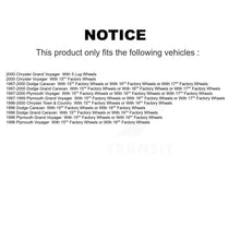 Charger l'image dans la galerie, Front Rear Brake Rotor Ceramic Pad &amp; Drum Kit For Dodge Caravan Grand Plymouth