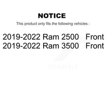 Charger l&#39;image dans la galerie, Front Disc Brake Rotors And Ceramic Pads Kit For 2019-2022 Ram 2500 3500