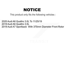 Charger l'image dans la galerie, Front Rear Disc Brake Rotor And Ceramic Pad Kit For Audi A6 Quattro A7 Sportback