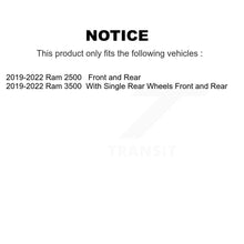 Charger l&#39;image dans la galerie, [Front+Rear] 2019-2022 Ram 2500 3500 Premium OE Brake Rotors &amp; Ceramic Pads Kit For Max Braking