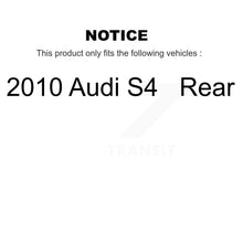 Load image into Gallery viewer, Rear Disc Brake Rotors And Ceramic Pads Kit For 2010 Audi S4