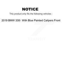 Load image into Gallery viewer, Front Brake Rotor &amp; Ceramic Pad Kit For 2019 BMW 330i With Blue Painted Calipers