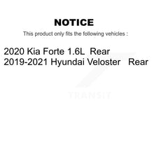 Charger l&#39;image dans la galerie, Rear Disc Brake Rotors And Ceramic Pads Kit For Kia Forte Hyundai Veloster