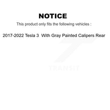 Load image into Gallery viewer, Rear Brake Rotors &amp; Ceramic Pad Kit For 17-22 Tesla 3 With Gray Painted Calipers