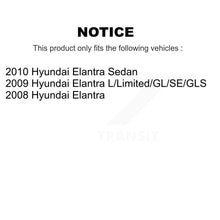 Charger l'image dans la galerie, Front Rear Disc Brake Rotors Ceramic Pads And Drum Kit (9Pc) For Hyundai Elantra