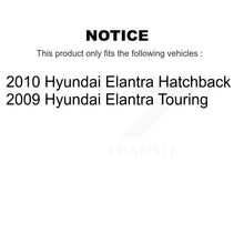 Charger l'image dans la galerie, Front Rear Brake Rotor Ceramic Pad Drum Kit (9Pc) For 09 Hyundai Elantra Touring