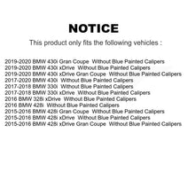 Load image into Gallery viewer, Front Rear Brake Rotors Ceramic Pad Kit For BMW 330i xDrive 328i 428i Gran Coupe