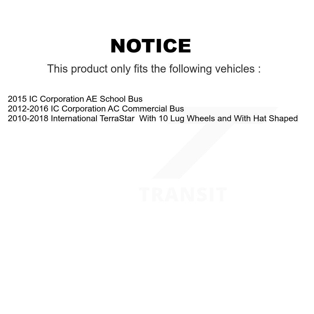 Front Rear Brake Rotors Ceramic Pad Kit For International TerraStar IC AE School