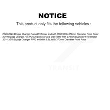 Load image into Gallery viewer, Front Disc Brake Rotors And Ceramic Pads Kit For Dodge Charger K8T-104420