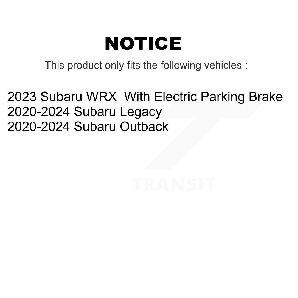 Front Rear Disc Brake Rotors And Ceramic Pads Kit For 2020-2022 Subaru Outback