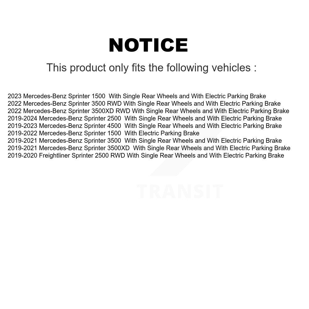 Front Rear Disc Brake Rotor Ceramic Pad Kit For Mercedes-Benz Sprinter 2500 1500