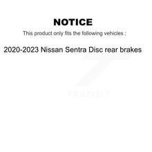 Load image into Gallery viewer, Front Rear Brake Rotors Ceramic Pad Kit For 20-23 Nissan Sentra Disc rear brakes