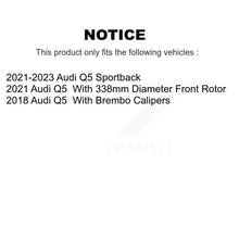 Load image into Gallery viewer, Front Disc Brake Rotors And Ceramic Pads Kit For Audi Q5 Sportback K8T-104495