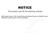 Charger l&#39;image dans la galerie, Front Brake Rotors Ceramic Pad Kit For 1999-2004 Toyota Tacoma With 6 Lug Wheels