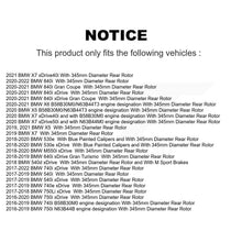 Load image into Gallery viewer, Rear Brake Rotors &amp; Ceramic Pad Kit For BMW X5 X7 540i xDrive X6 750i M550i 530e