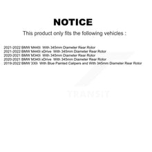 Charger l&#39;image dans la galerie, Rear Disc Brake Rotors And Ceramic Pads Kit For BMW M340i xDrive M440i 330i