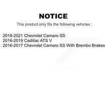 Charger l&#39;image dans la galerie, Rear Disc Brake Rotors And Ceramic Pads Kit For Chevrolet Camaro Cadillac ATS