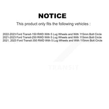 Charger l'image dans la galerie, Front Rear Brake Rotor &amp; Ceramic Pad Kit For Ford Transit-250 Transit-350 Transit-150 RWD K8T-104587