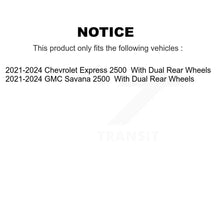 Load image into Gallery viewer, Front Rear Brake Rotors &amp; Ceramic Pad Kit For 2021-2024 GMC Savana 2500 Chevrolet Express K8T-104633