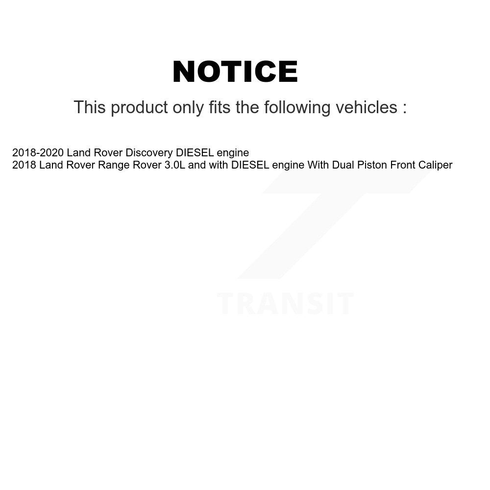 Front Rear Disc Brake Rotors And Ceramic Pads Kit For Land Rover Range