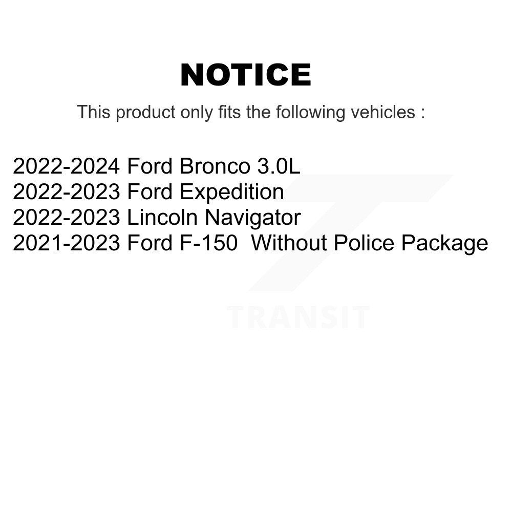 Front Disc Brake Rotor Ceramic Pad Kit For Ford F-150 Bronco Expedition Lincoln Navigator K8T-104717