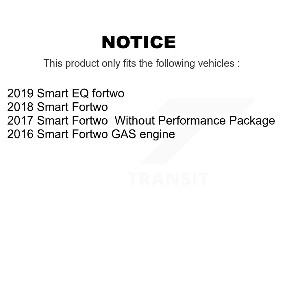 Front Disc Brake Rotors And Ceramic Pads Kit For Smart Fortwo EQ fortwo