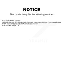 Load image into Gallery viewer, Front Disc Brake Rotors And Ceramic Pads Kit For Genesis G70 Kia Stinger